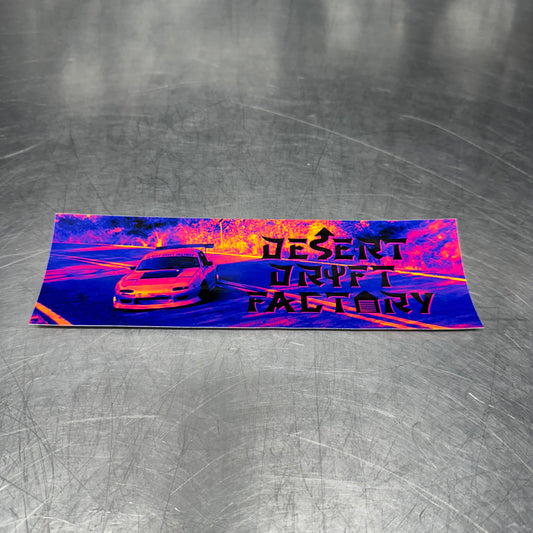 Togue Drift Sunset Slap Sticker 7.25”x2.25”