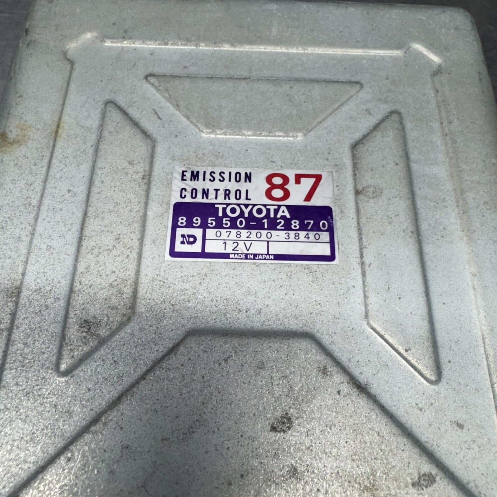 89550-12870 Toyota Corolla 1986-1987 ecm ecu computer #1