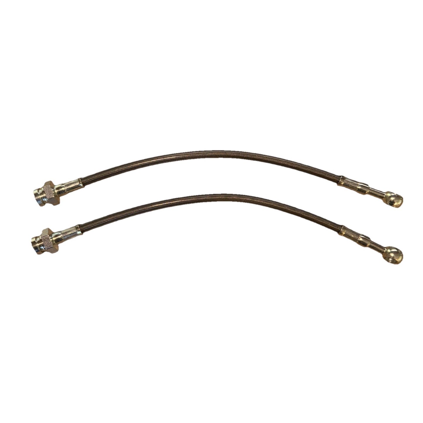 BRAKE LINE M10 x 1 Female to 10mm Banjo fitting stainless Steel Lines Line 12”
