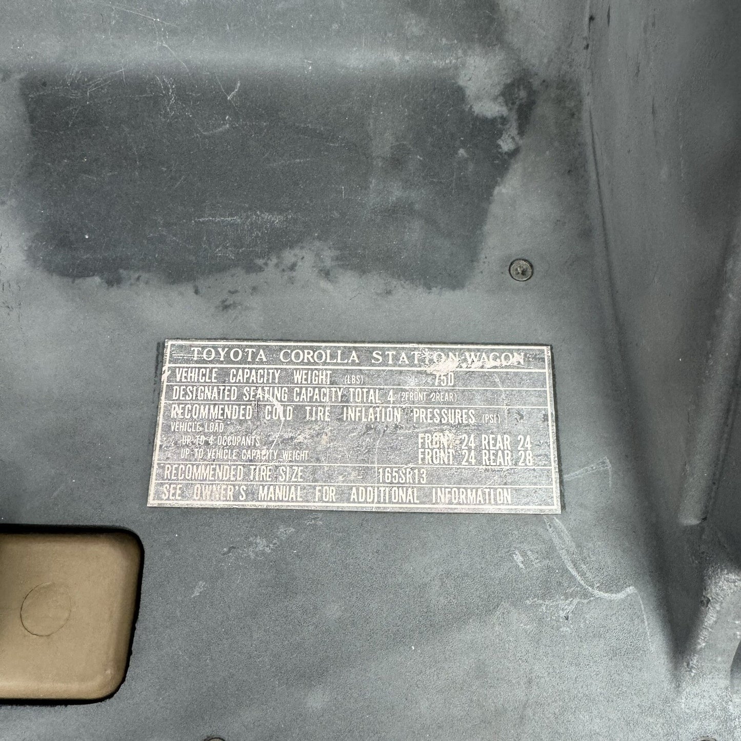 TOYOTA COROLLA SPRINTER AE70 KE70 TE71 DASH GLOVE BOX STORAGE COMPARTMENT #1