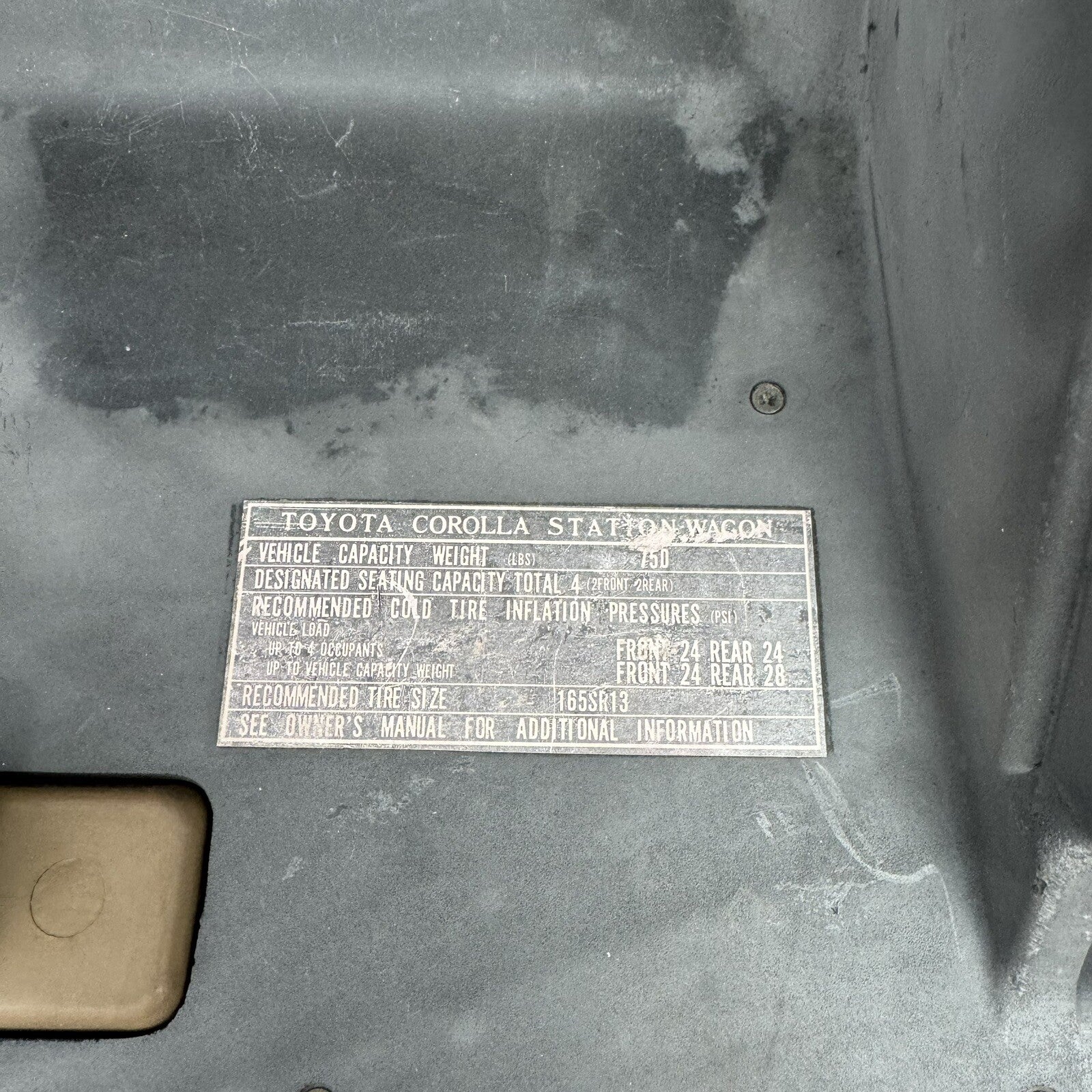 TOYOTA COROLLA SPRINTER AE70 KE70 TE71 DASH GLOVE BOX STORAGE COMPARTMENT #1
