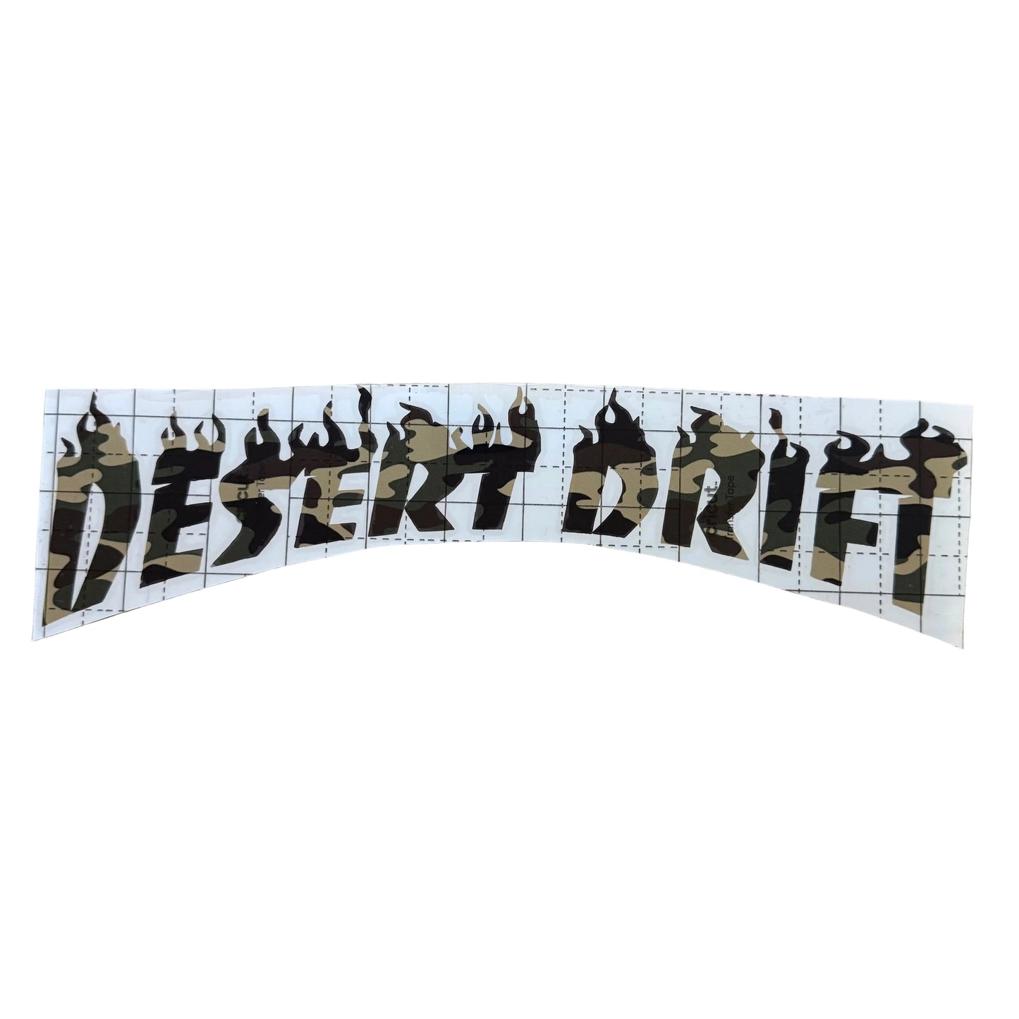 Desert Drift Camo Fire Sticker 16”