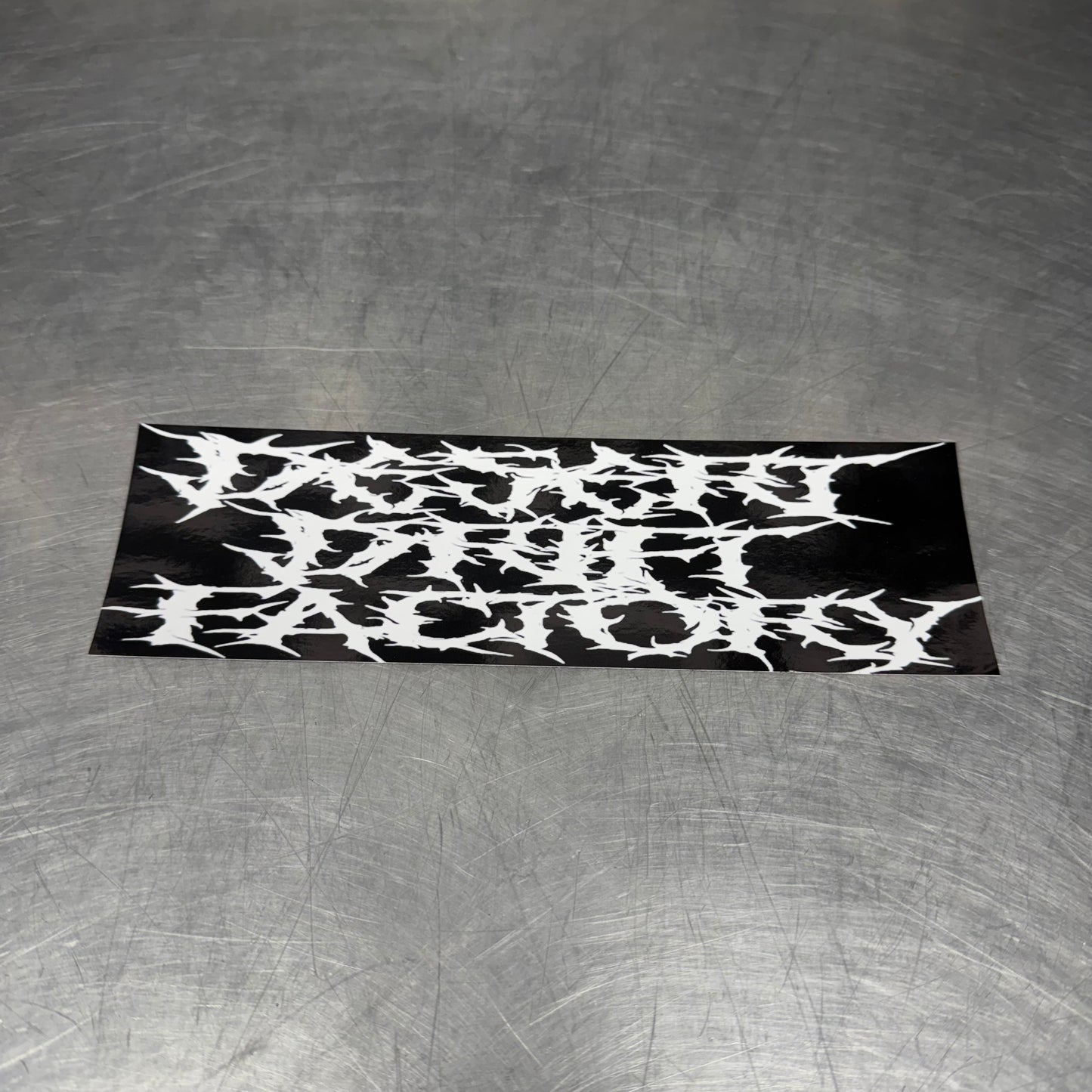 Desert Drift Factory Metal Slap Sticker 8”x2.5”
