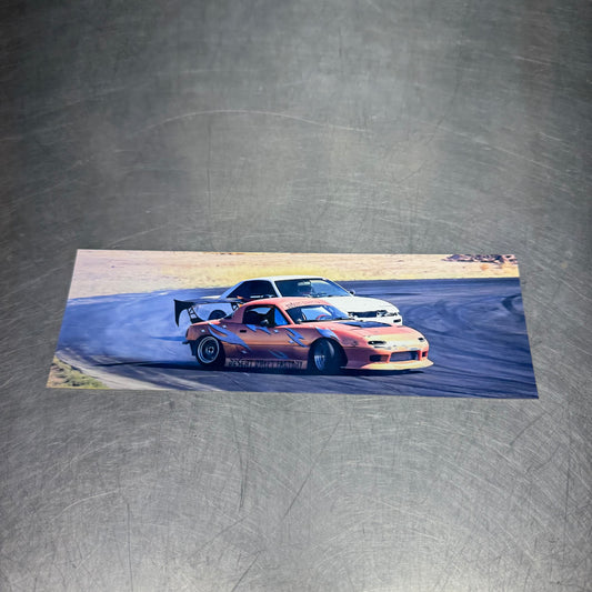 Spooky Drift 4 Tandem Slap Sticker 8”x2.5”