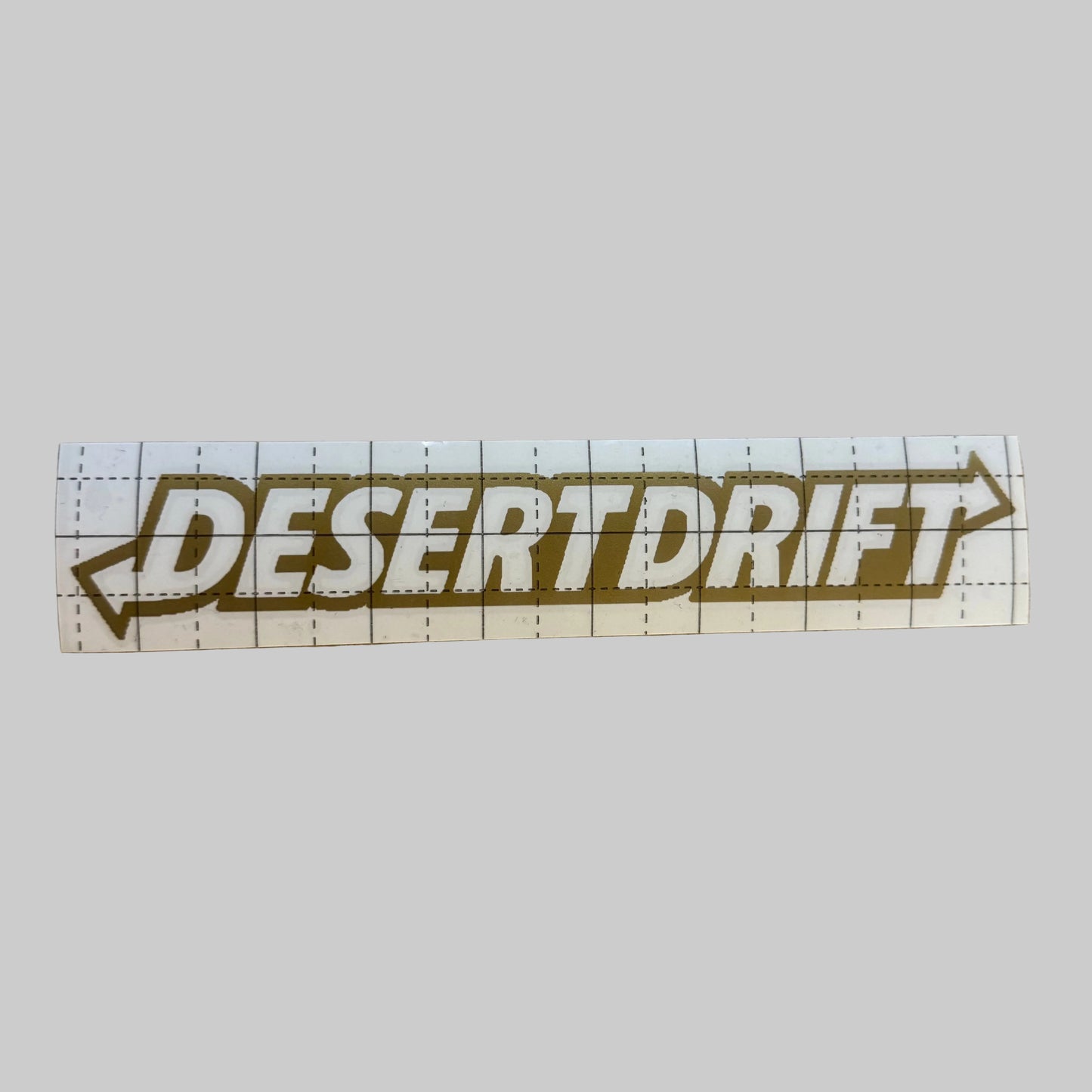 Gold Sparkle Desert Drift Sticker 8”