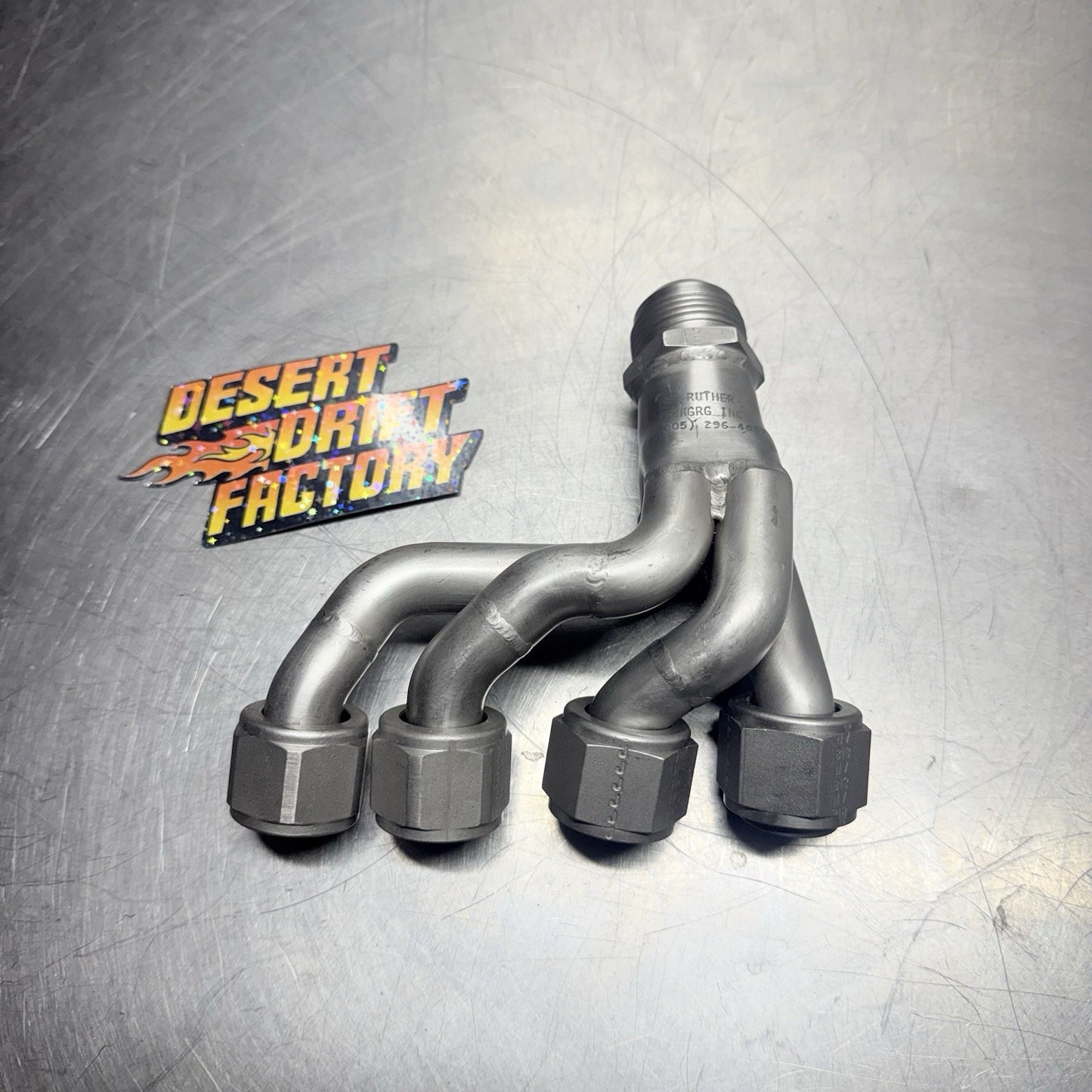 4-1 manifold 4 stage dry sump oil pump Scavenge Adaptor Fitting AN-8 To AN-12