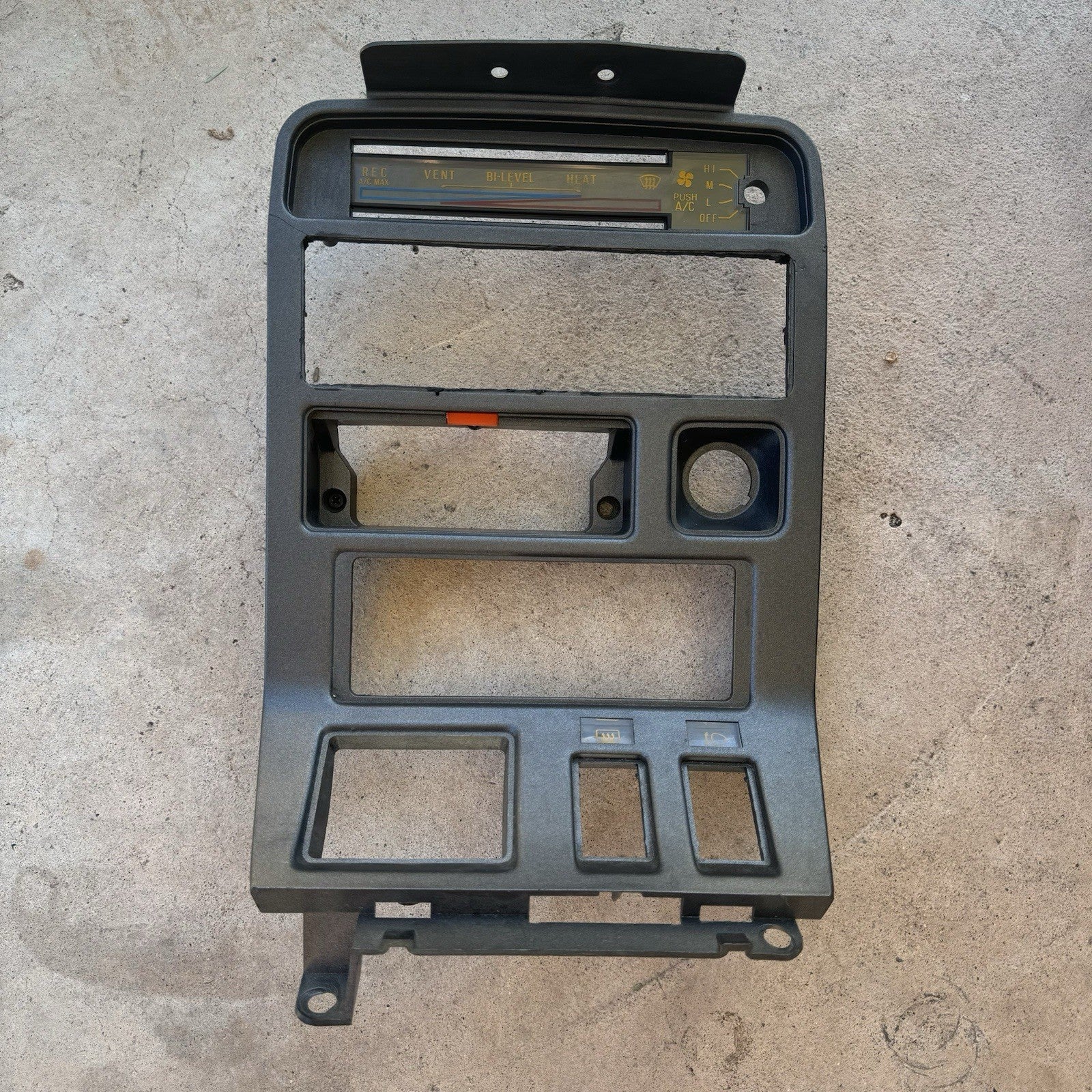 1981-1983 Mazda RX-7 FB SA Series 2 Radio AC Bezel Plastic Trim Molding #1