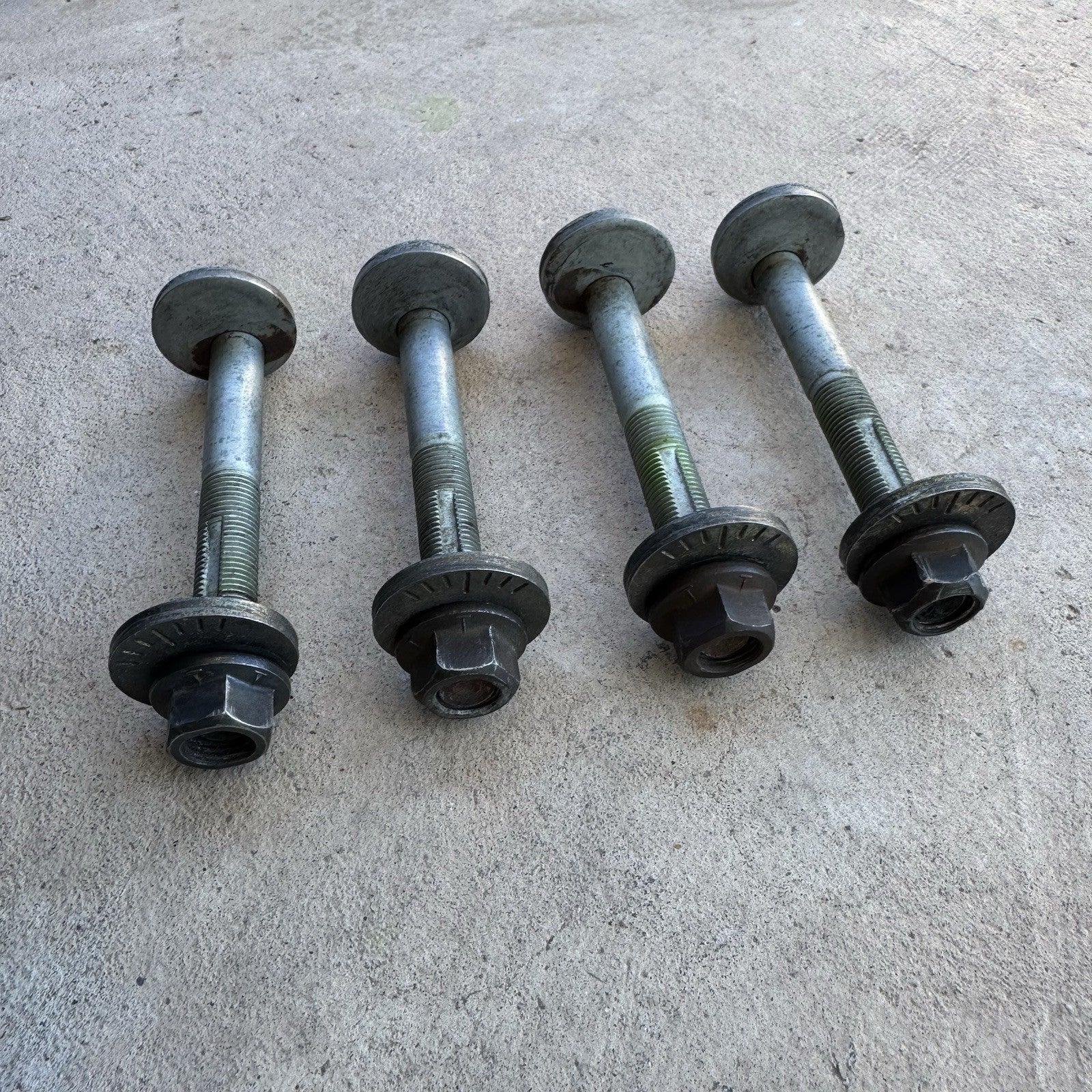 90-97 MAZDA MX-5 MIATA OEM CAMBER ECCENTRIC ALIGNMENT BOLTS BOLT NA NA6 NA8