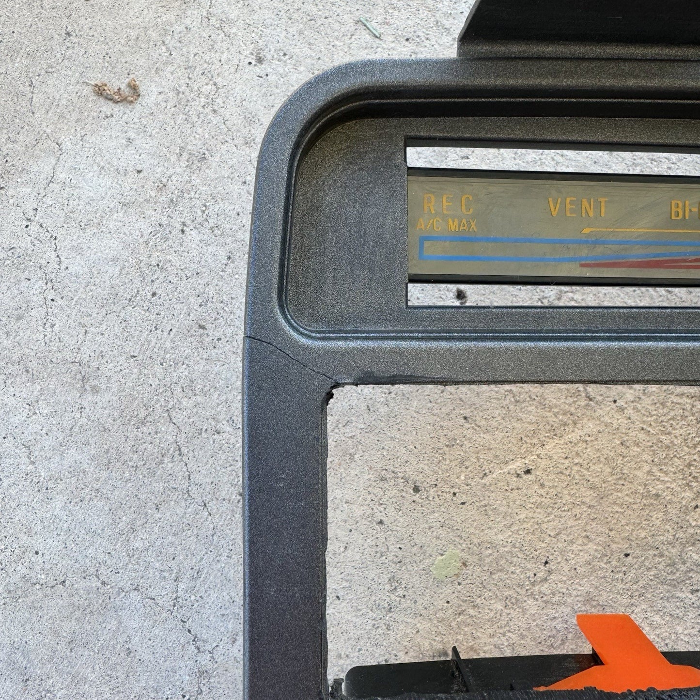 1981-1983 Mazda RX-7 FB SA Series 2 Radio AC Bezel Plastic Trim Molding #1