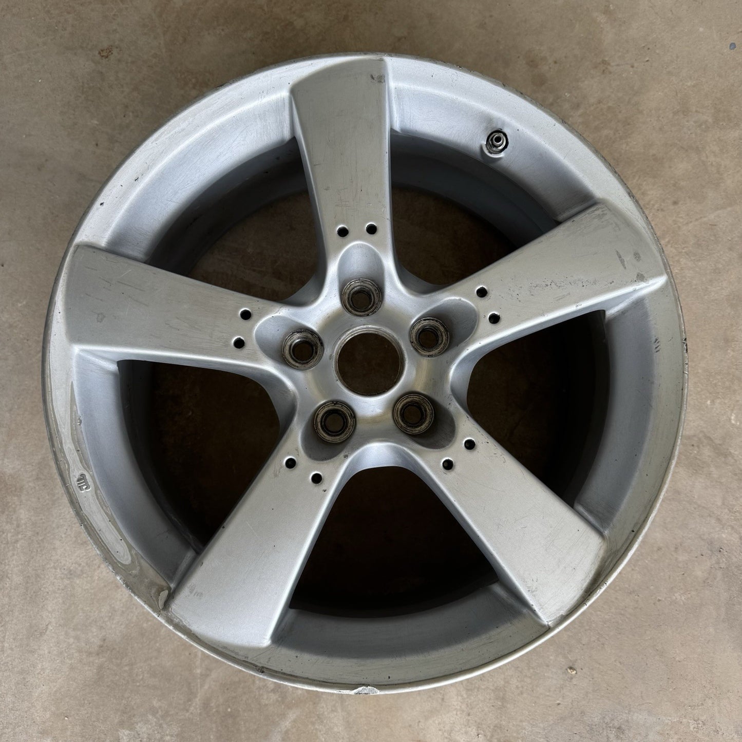 04-08 MAZDA RX8 18X8 5 SPOKE 18" POLISHED WHEEL RIM OEM 5x114 #2