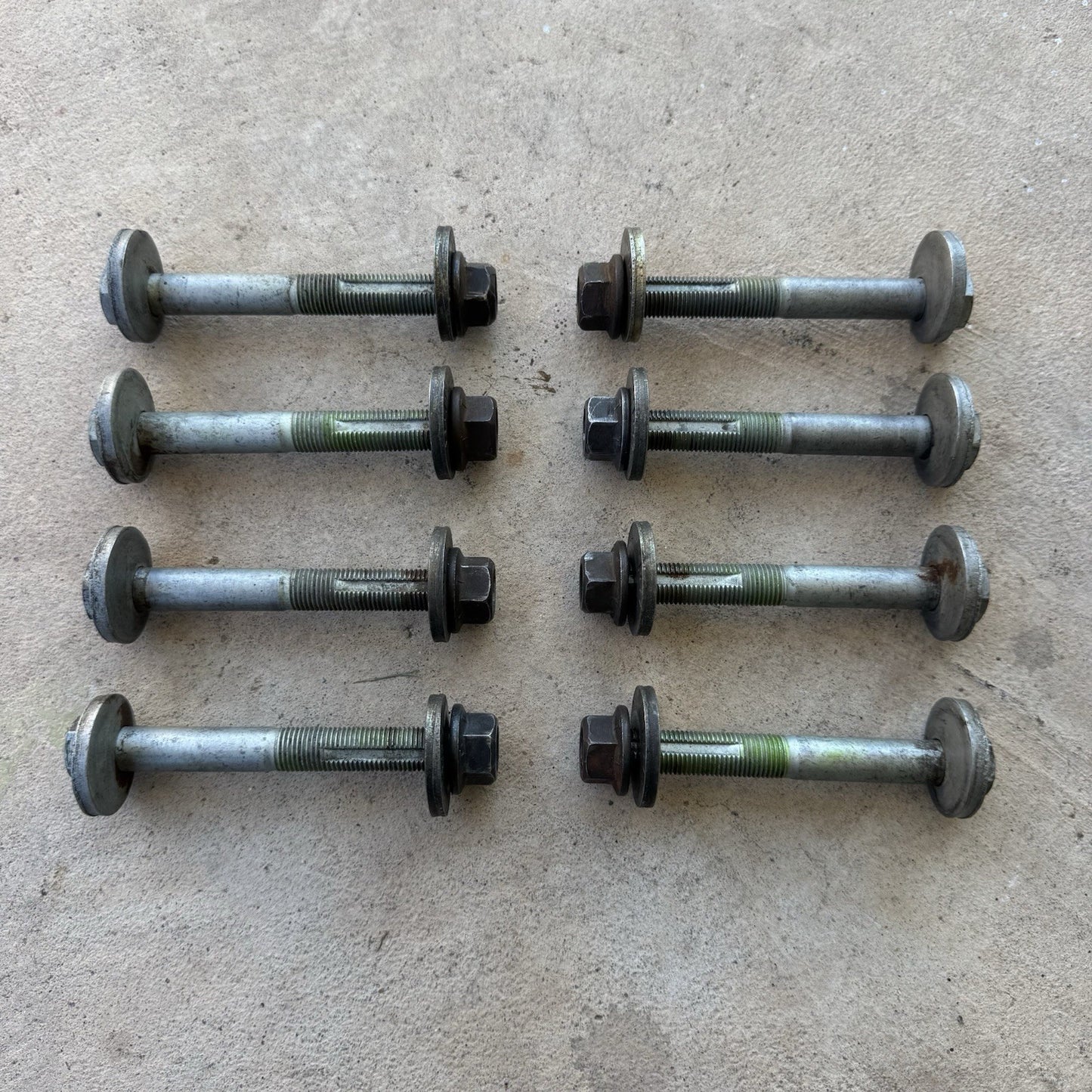 90-97 MAZDA MX-5 MIATA OEM CAMBER ECCENTRIC ALIGNMENT BOLTS BOLT NA NA6 NA8