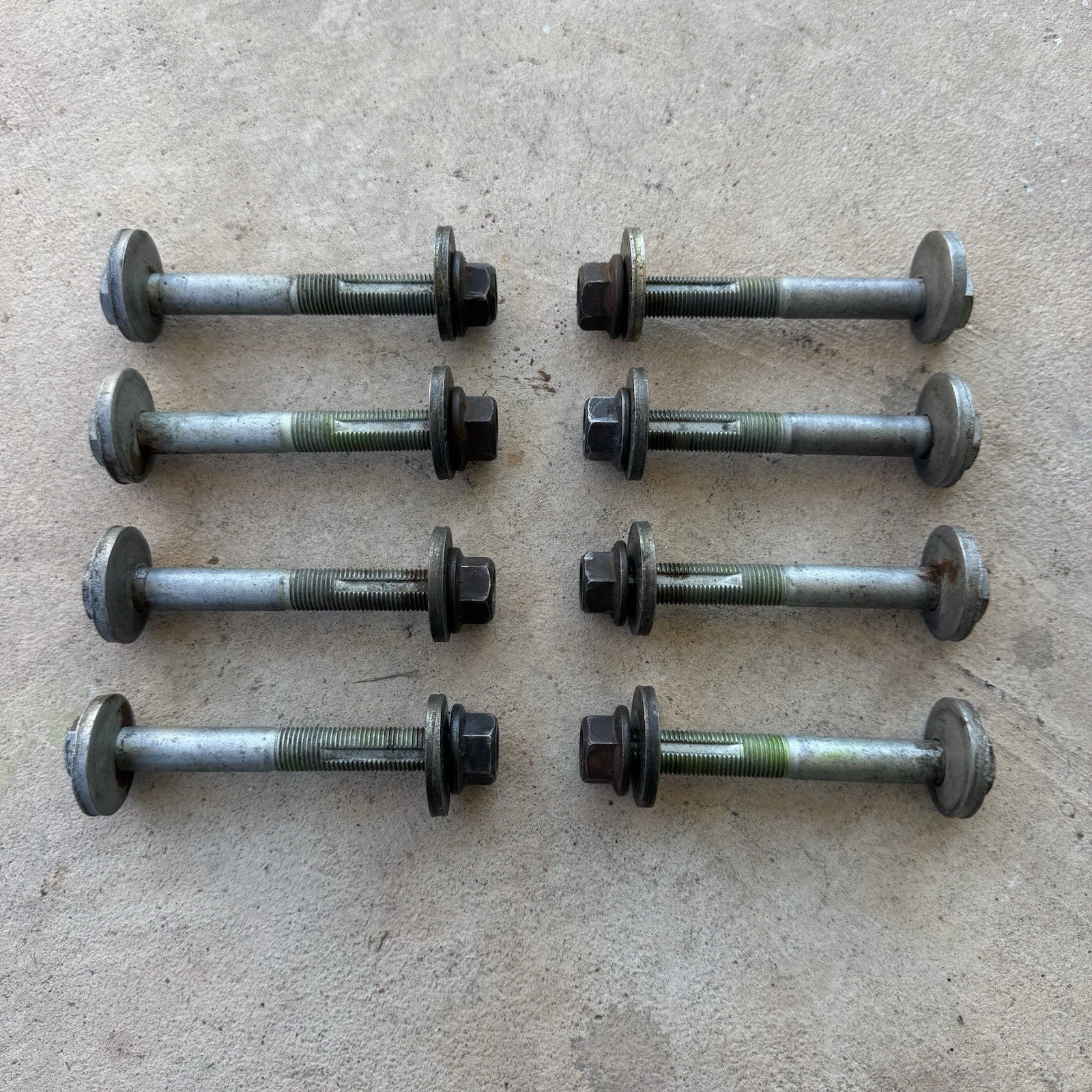 90-97 MAZDA MX-5 MIATA OEM CAMBER ECCENTRIC ALIGNMENT BOLTS BOLT NA NA6 NA8