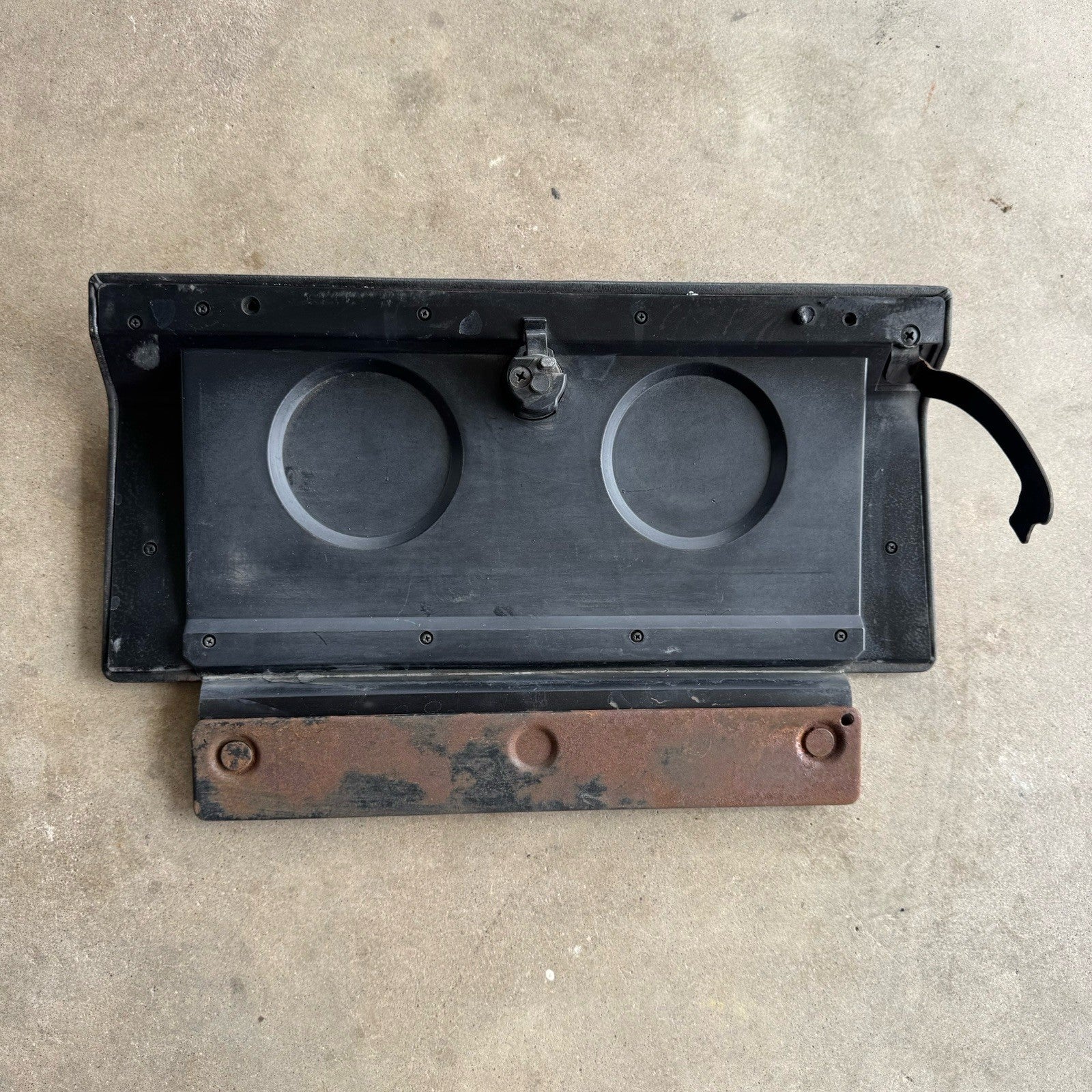 1979-1980 Mazda RX7 FB 1.1L Black Glove Box Lid with Latch 