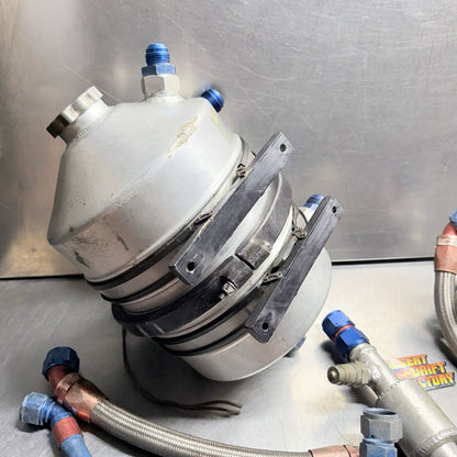 Patterson Dry Sump Oil Tank 3 Gallons With Brackets Lines Filter Breather