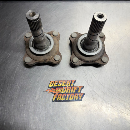 86-91 Mazda FC RX7 Rear Differential Axle Output Stubs Diff Flanges Pair NA #2