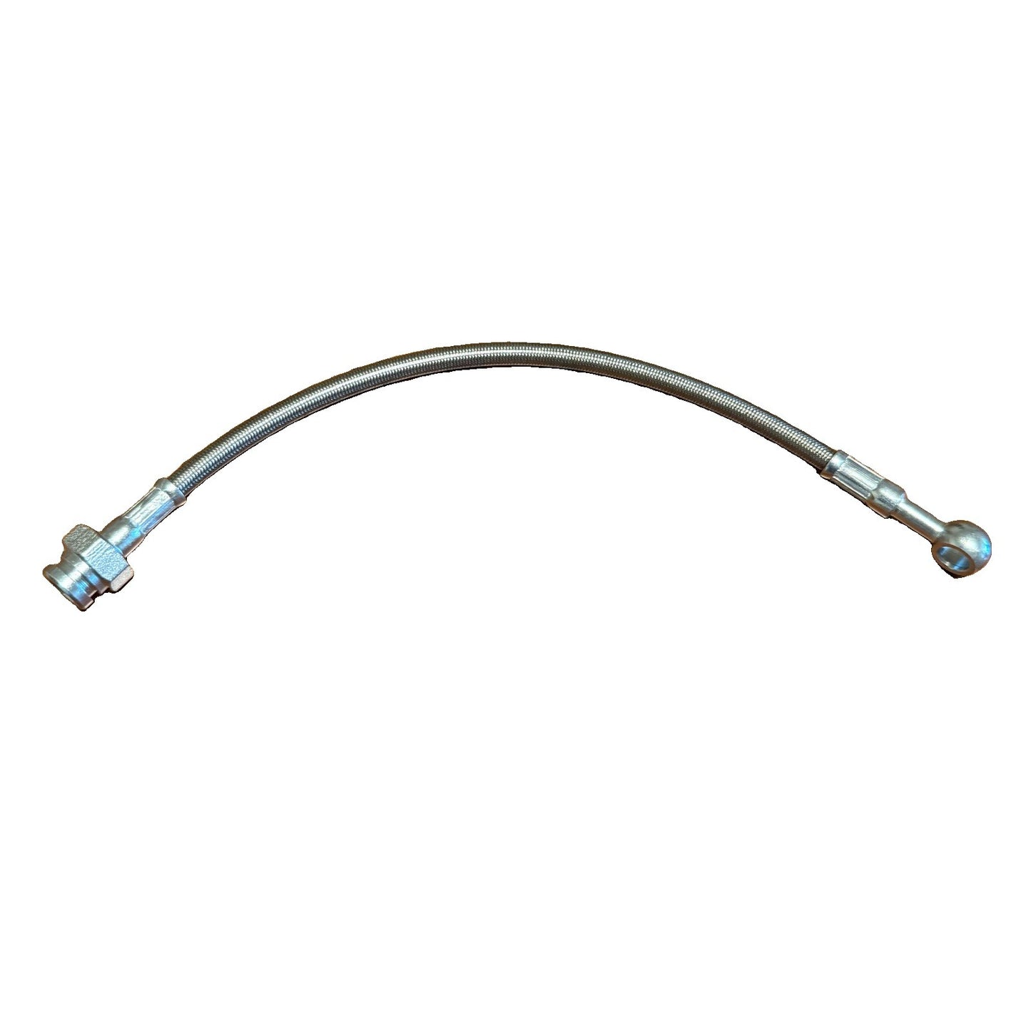 BRAKE LINE M10x1 Female - 10mm Banjo fitting stainless Steel Lines 12” Universal