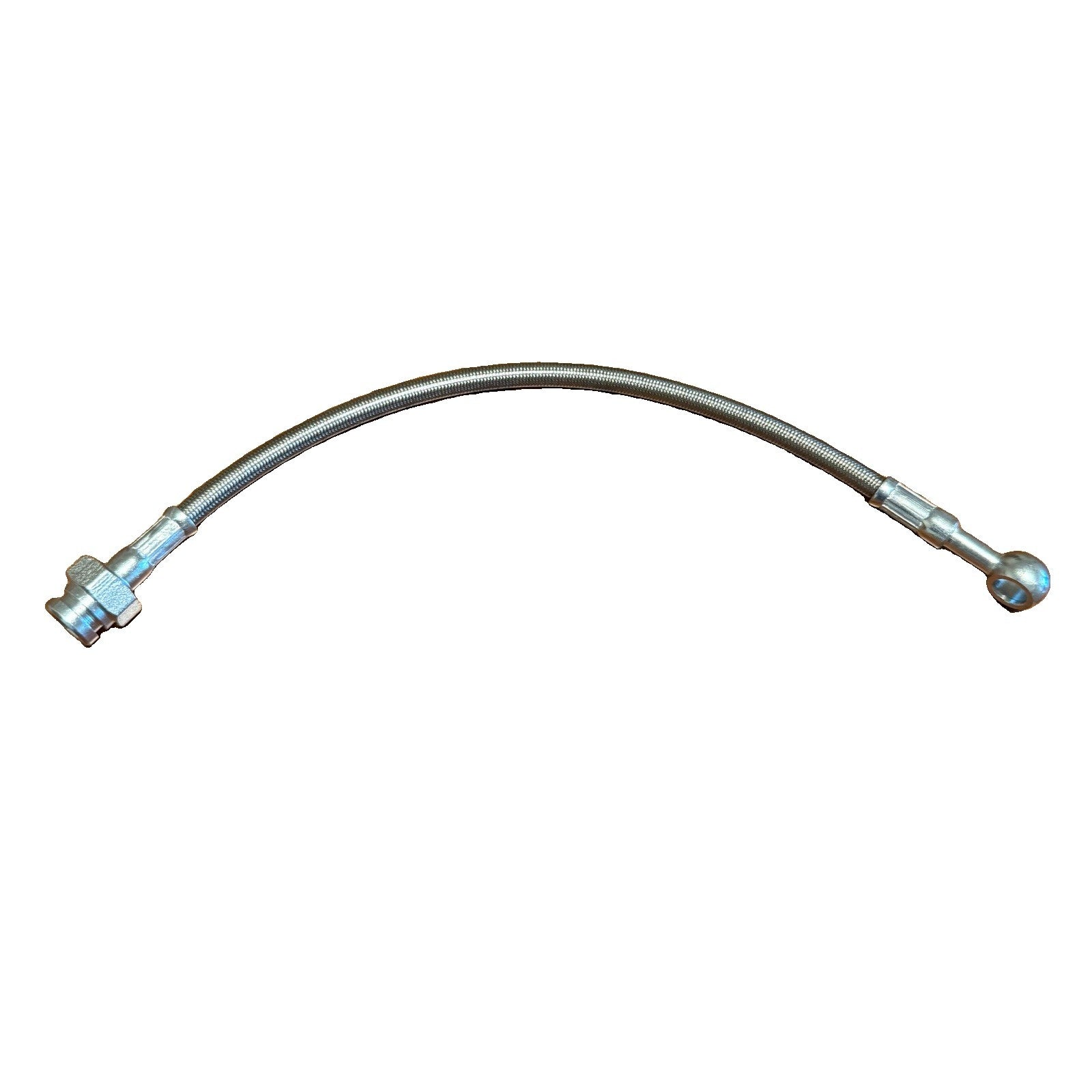 BRAKE LINE M10x1 Female - 10mm Banjo fitting stainless Steel Lines 12” Universal