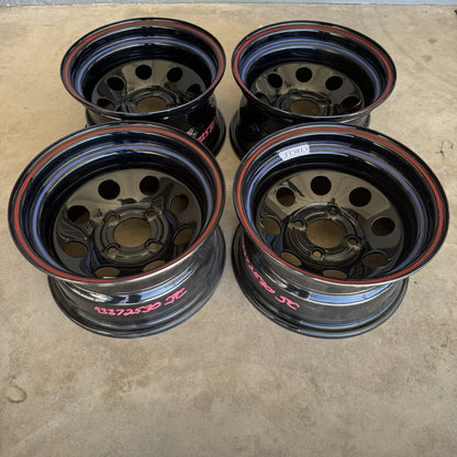 13x7 4x110 Circle Racing Wheels -25 offset Set Of 4