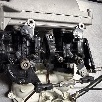 93 SEADOO SPX 580 587 CARBURETORS DUAL TWIN CARBS INTAKE MANIFOLD AIR BOX