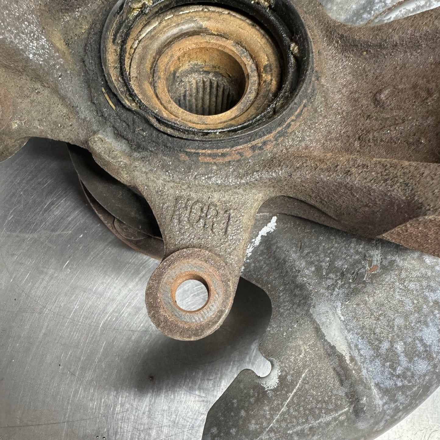 99-00 Mazda Miata / Rear Spindle Knuckle / Passenger Side / No ABS #1