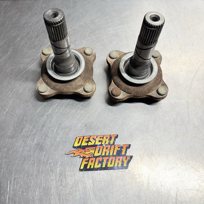 86-91 Mazda FC RX7 Rear Differential Axle Output Stubs Diff Flanges Pair NA #1