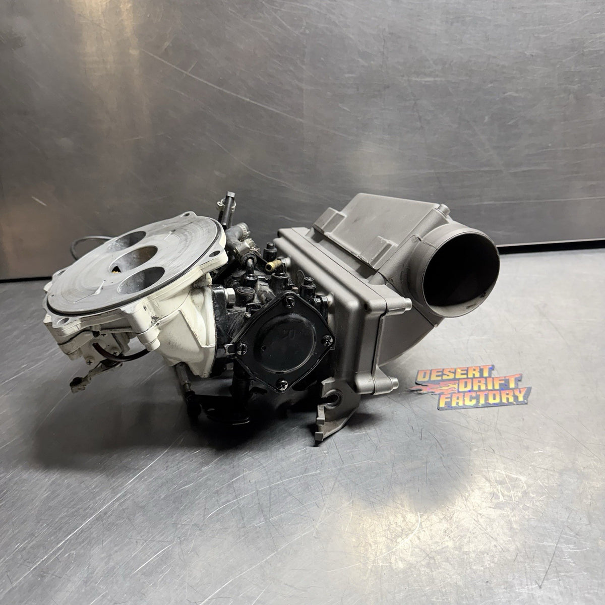 93 SEADOO SPX 580 587 CARBURETORS DUAL TWIN CARBS INTAKE MANIFOLD AIR BOX