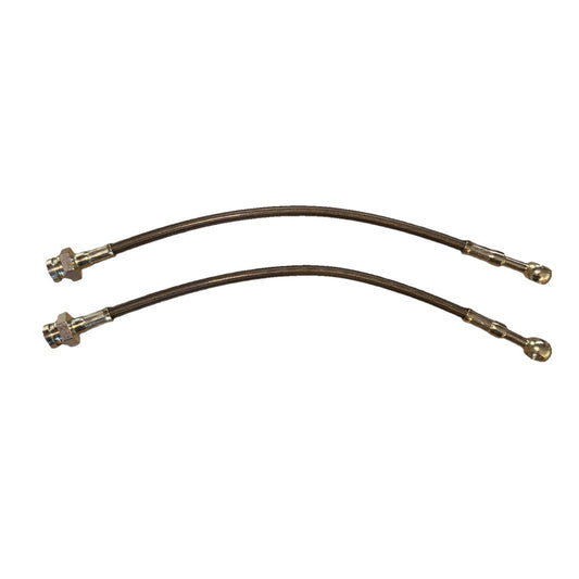 BRAKE LINE M10 x 1 Female to 10mm Banjo fitting stainless Steel Lines Line 12”