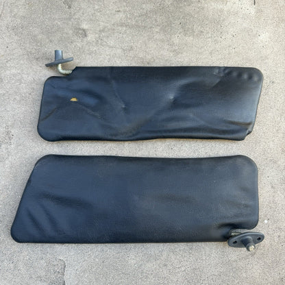 84-85 MAZDA RX7 FB SET OF 2 FRONT LEFT & RIGHT SUN VISOR BLACK #1