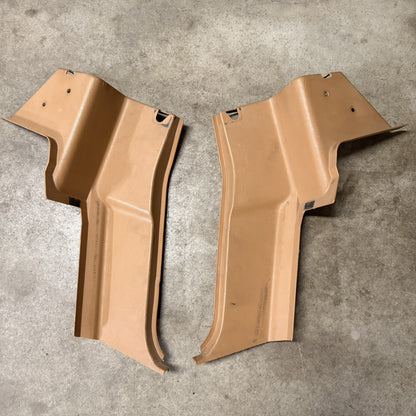 1994-1997 MAZDA MIATA B PILLAR PLASTIC TRIM COVER SET TAN 94-97