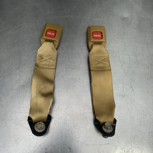 Toyota Corolla AE86 Rear Seat Belt Receiver Tan Pair #2