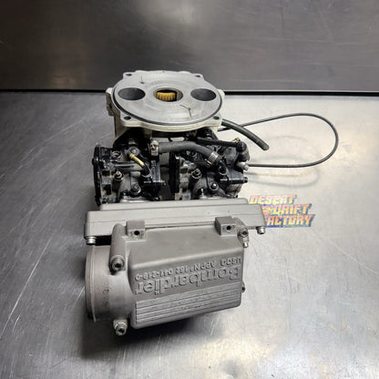 93 SEADOO SPX 580 587 CARBURETORS DUAL TWIN CARBS INTAKE MANIFOLD AIR BOX