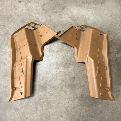 1994-1997 MAZDA MIATA B PILLAR PLASTIC TRIM COVER SET TAN 94-97