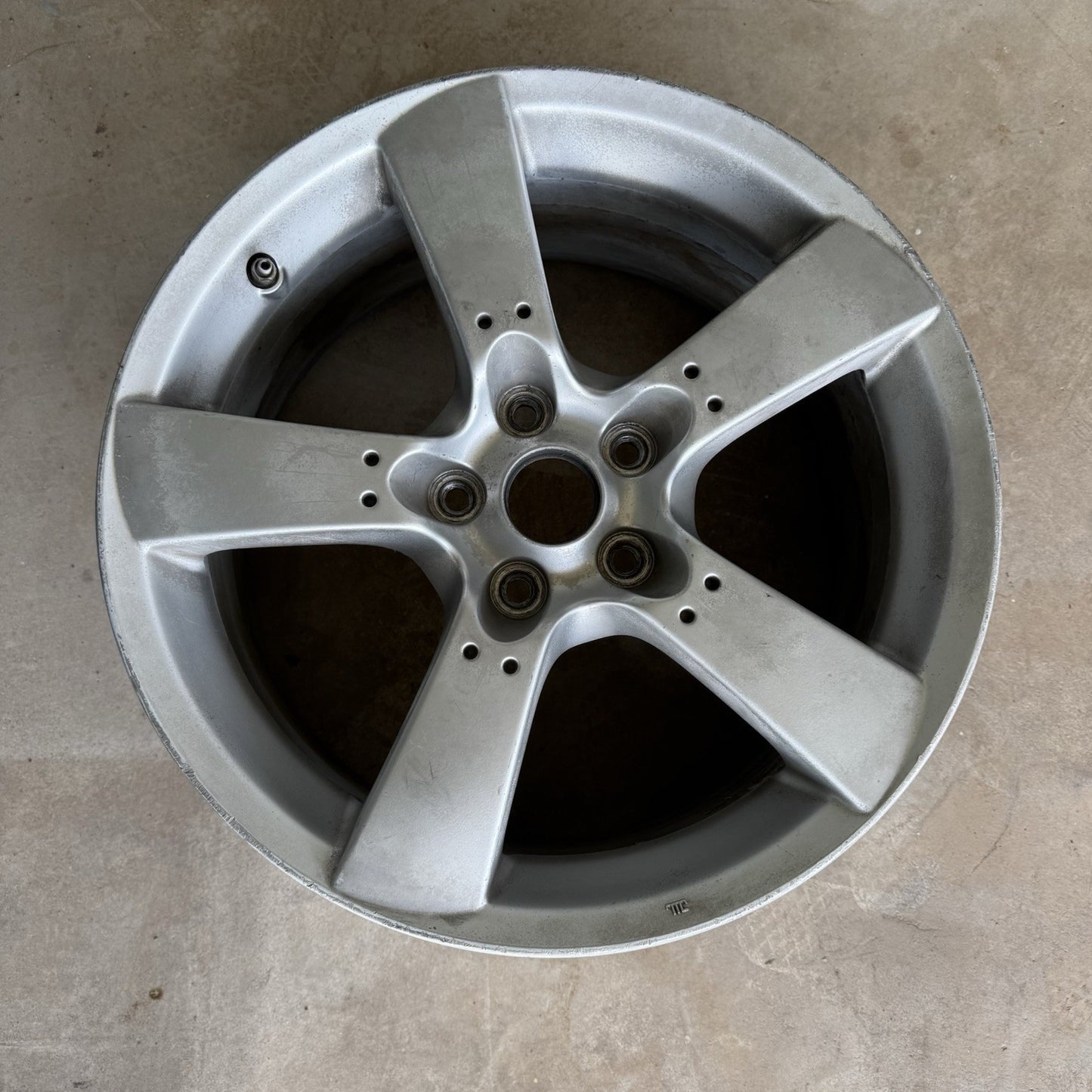 04-08 MAZDA RX8 18X8 5 SPOKE 18" POLISHED WHEEL RIM OEM 5x114 #3