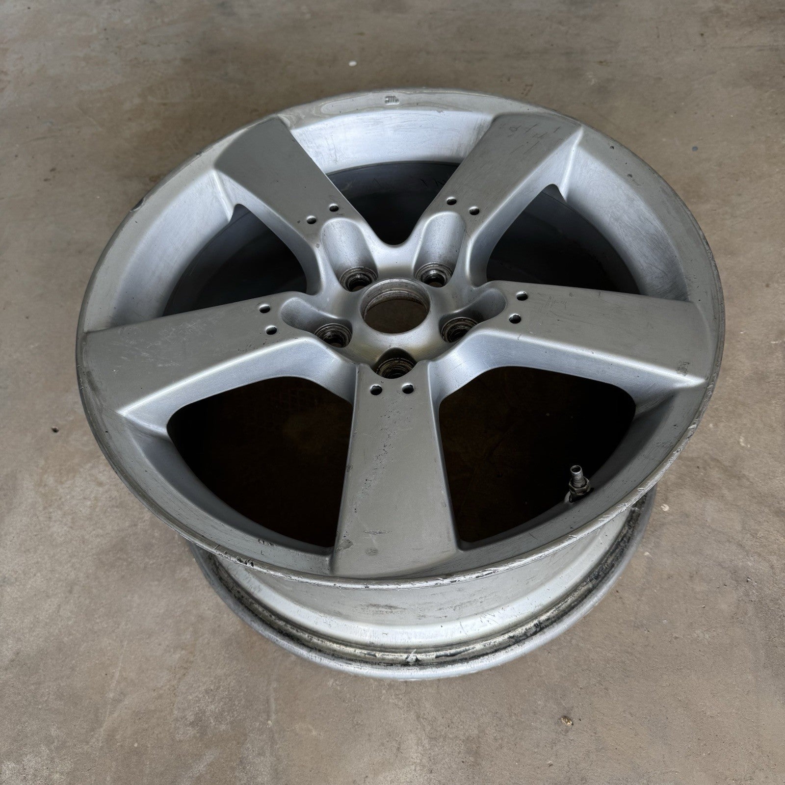 04-08 MAZDA RX8 18X8 5 SPOKE 18" POLISHED WHEEL RIM OEM 5x114 #2
