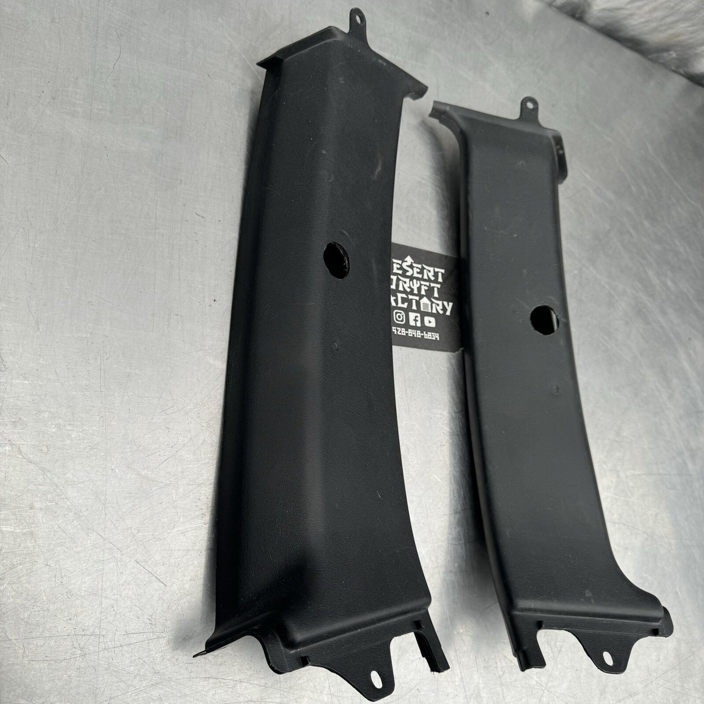 AE86 Levin Trueno Genuine Normal Pillar Panel B-Pillar Trim Interior Pair #2