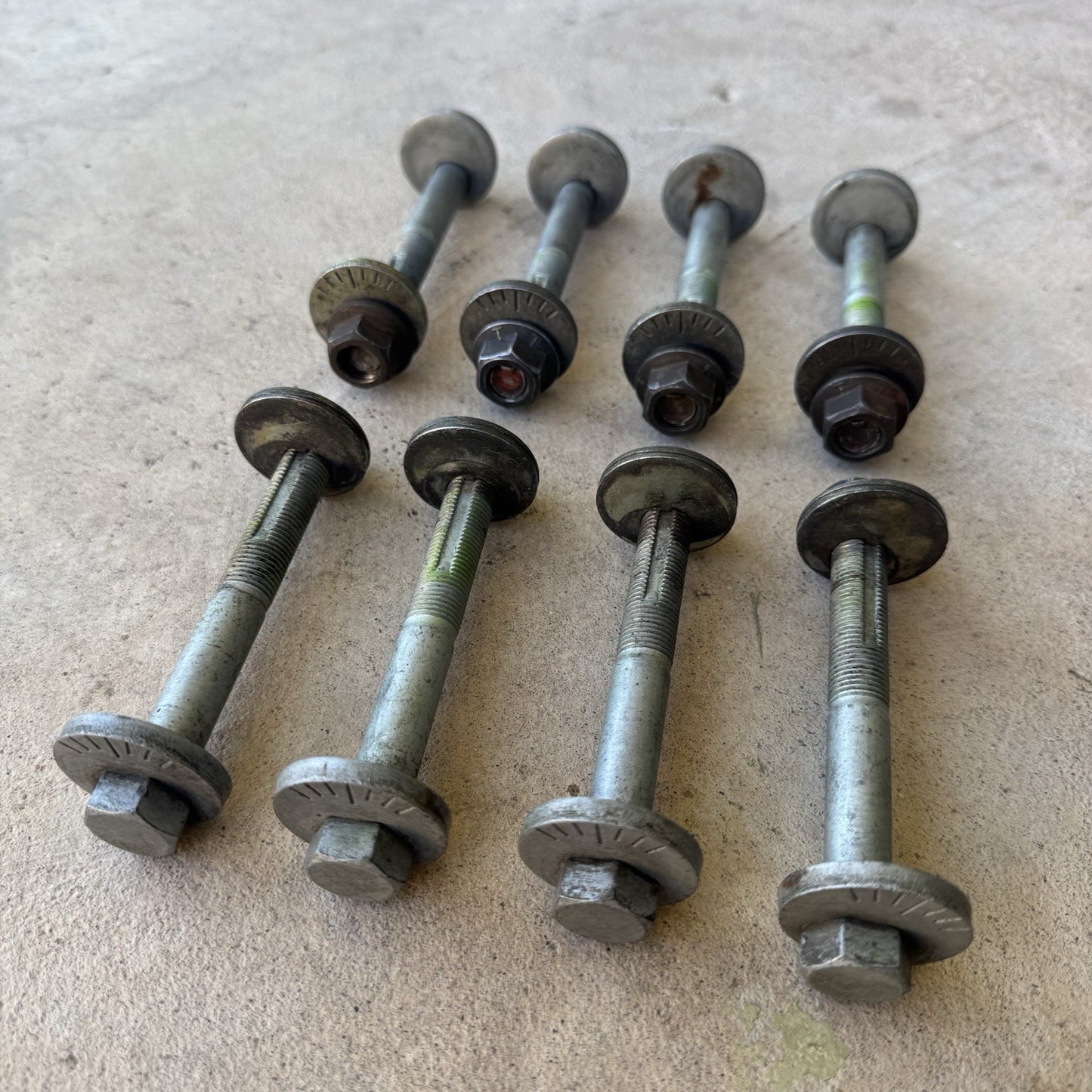 90-97 MAZDA MX-5 MIATA OEM CAMBER ECCENTRIC ALIGNMENT BOLTS BOLT NA NA6 NA8