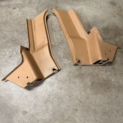 1994-1997 MAZDA MIATA B PILLAR PLASTIC TRIM COVER SET TAN 94-97