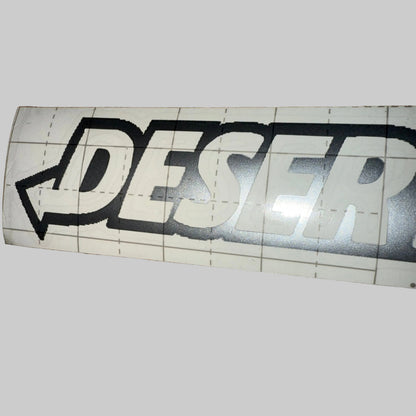 Silver Sparkle Desert Drift Sticker 8”