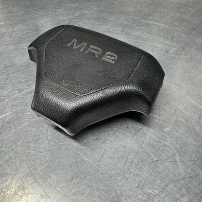 85-89 Toyota MR2 MK1 AW11 Tan Steering Wheel Horn Button Pad Cover OEM #1