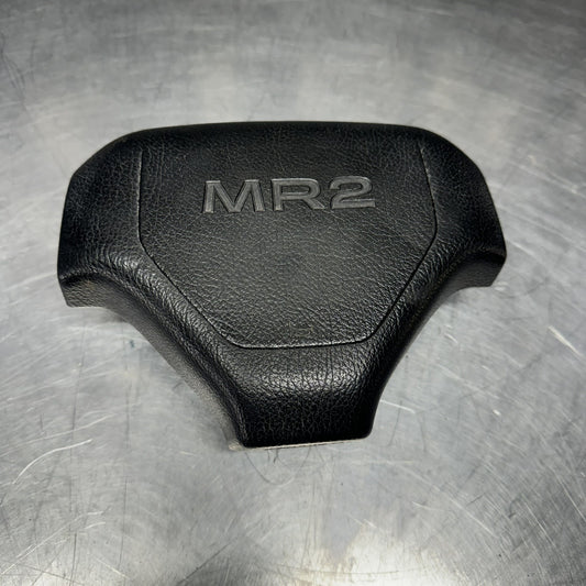 85-89 Toyota MR2 MK1 AW11 Tan Steering Wheel Horn Button Pad Cover OEM #1